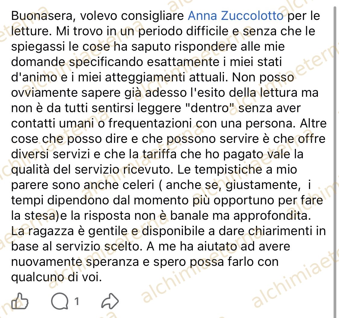 Schermata del riscontro di un cliente 1