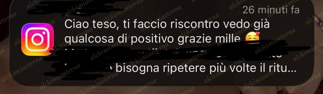 Schermata del riscontro di un cliente 15
